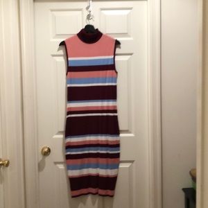 Medium Long multi strip dress